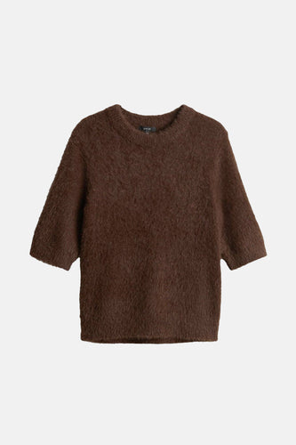 Pull à col rond - brun - OPUS - 4