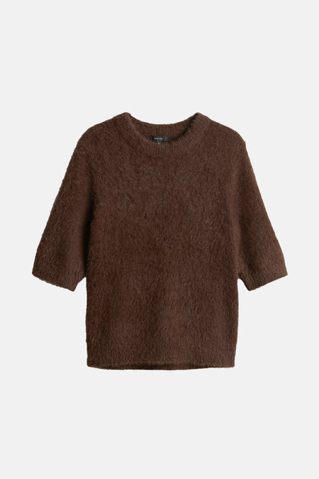 Pull à col rond - brun