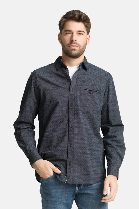 Chemise à manches longues - bleu