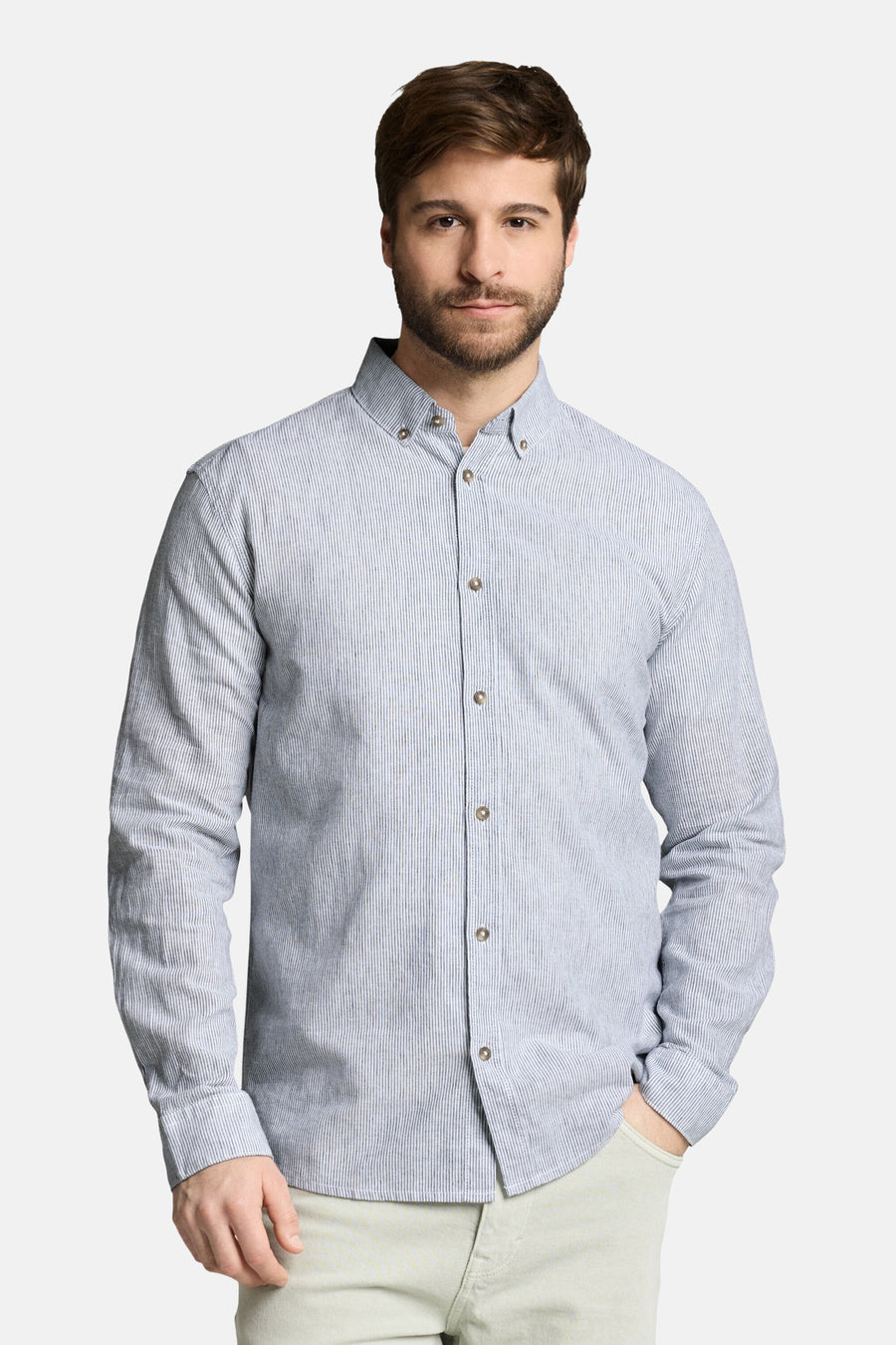 Chemise (manches longues) bleu - TOM TAILOR