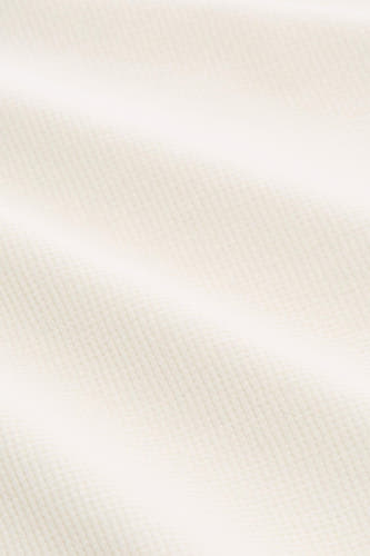 T-shirt écru à manches courtes de TOM TAILOR, avec une texture finement tissée.