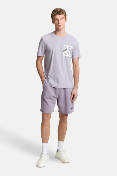 Paarse short van TOM TAILOR, met een effen design en een klein merklogo op de pijp.