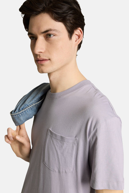 T-shirt (manches courtes) mauve - TOM TAILOR