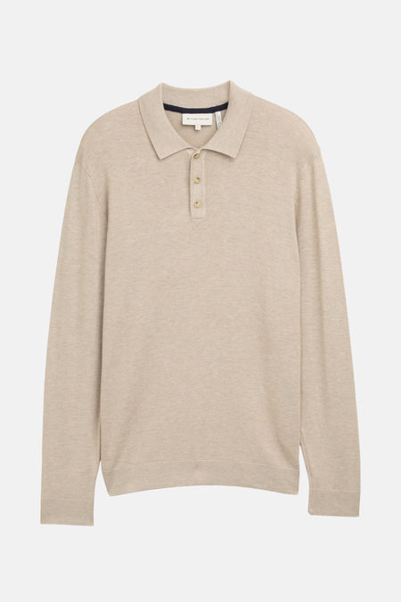 Pull à col rond - beige