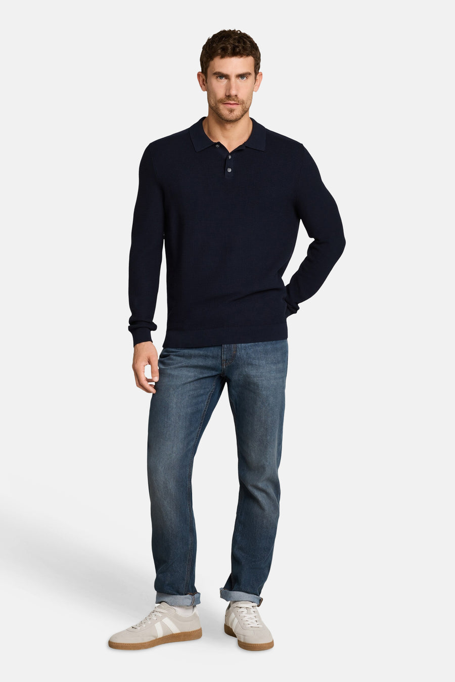 Pull col O bleu - TOM TAILOR