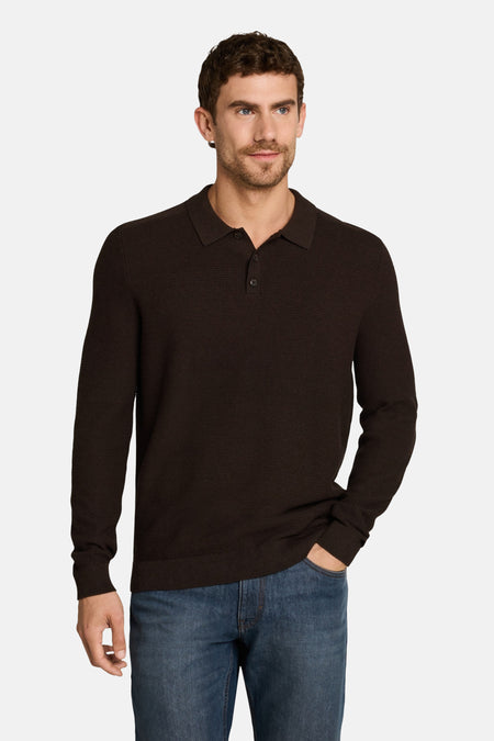 Pull col O - brun