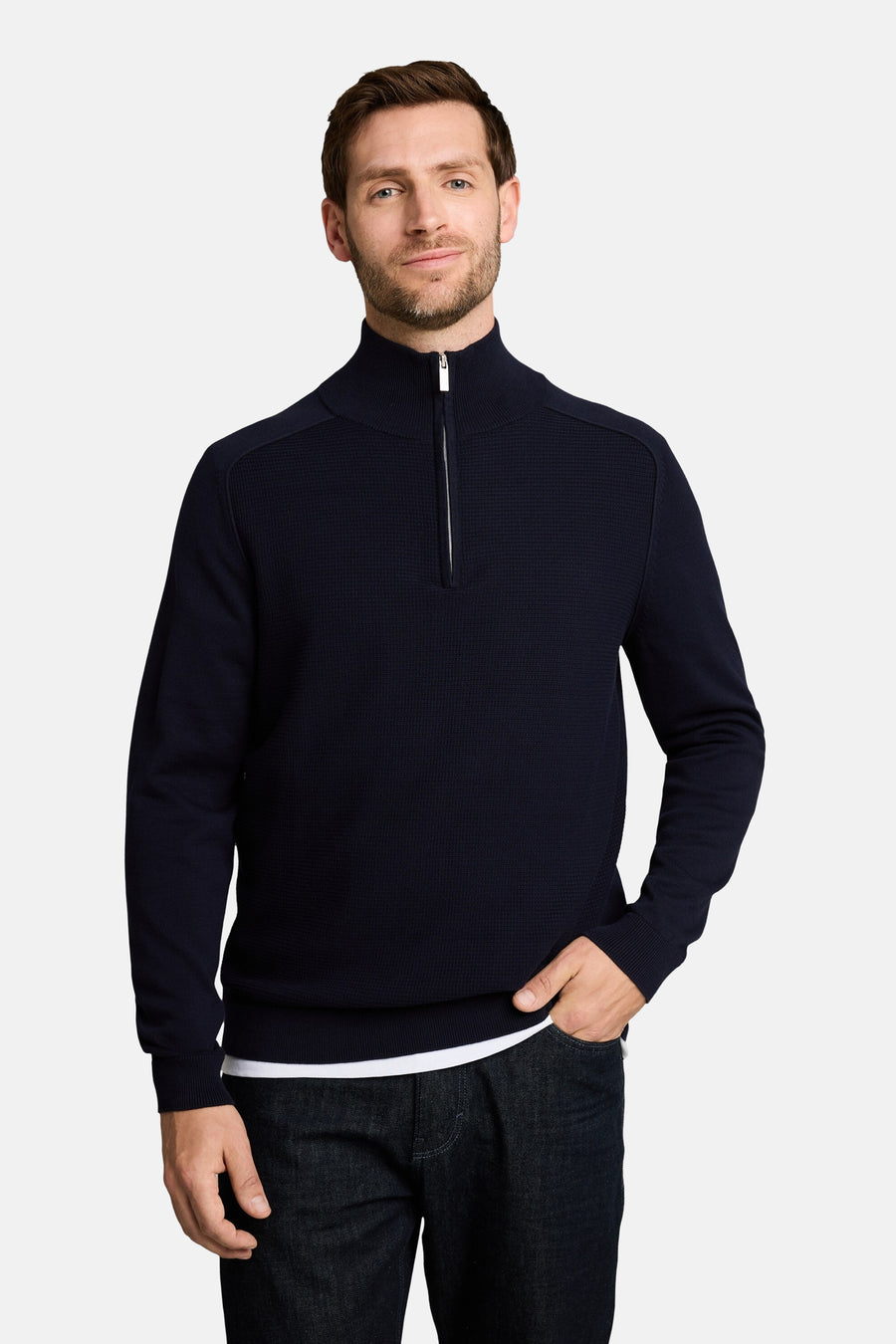 Pull col O bleu - TOM TAILOR