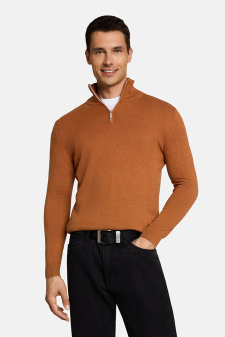 Pull col O - brun
