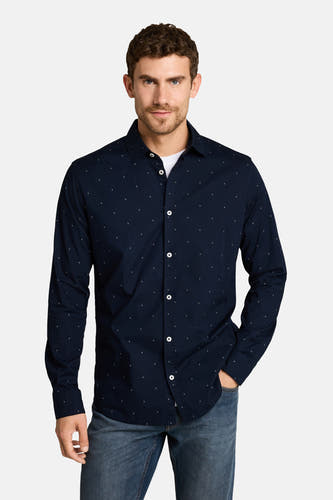 Chemise à manches longues - bleu