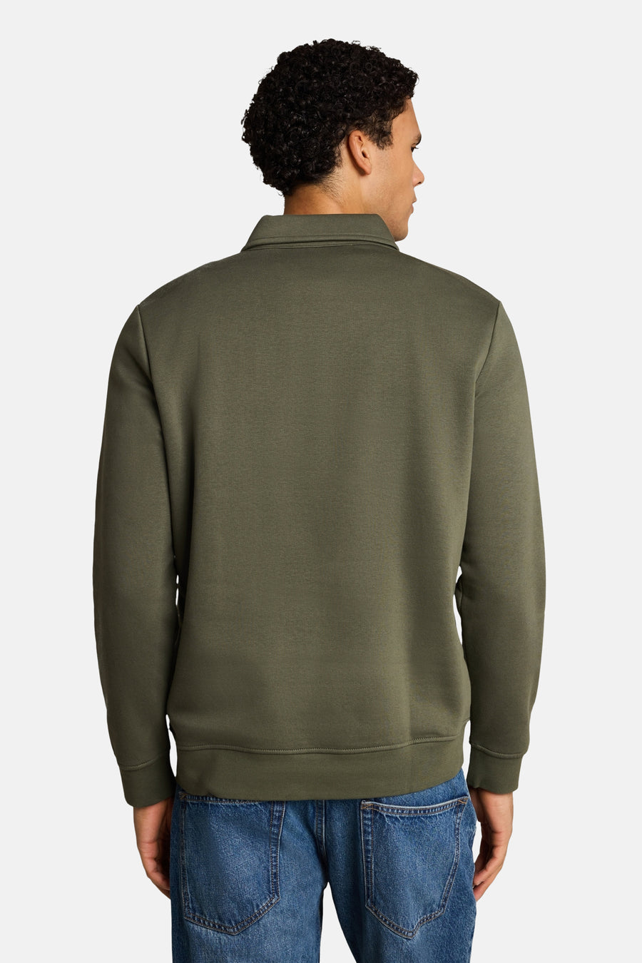 Sweat col O - vert