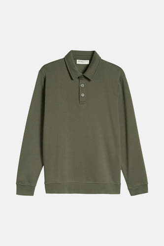 Sweat col O - vert