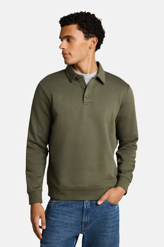 Sweat col O - vert