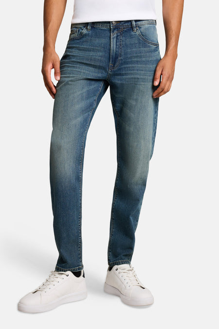Jeans tapered dark blue denim - TOM TAILOR
