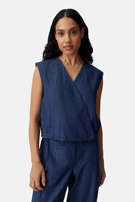 Blouse - Dark blue denim