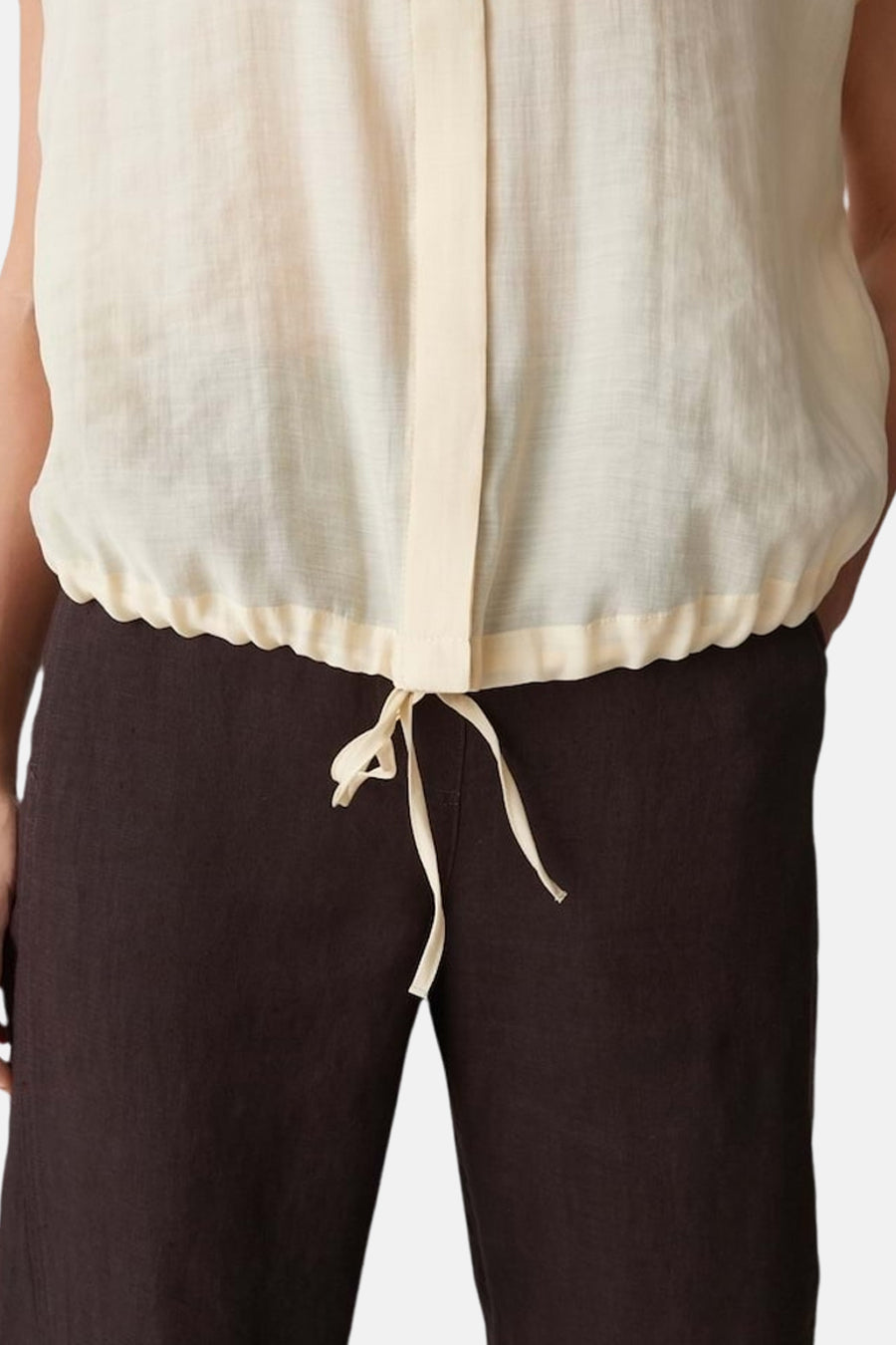 Blouse sans manches - jaune