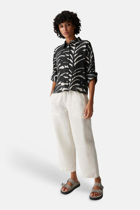 Blouse à manches longues - noir