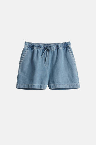Short - light blue denim