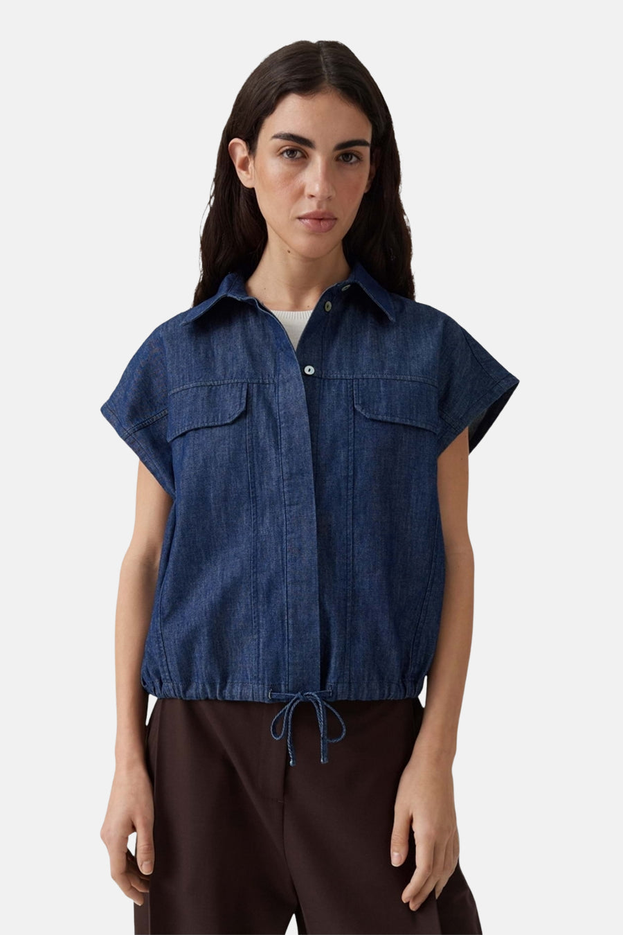 Chemisier sans manches - dark blue denim