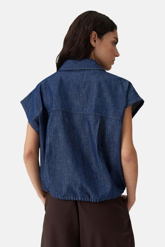 Chemisier sans manches - dark blue denim