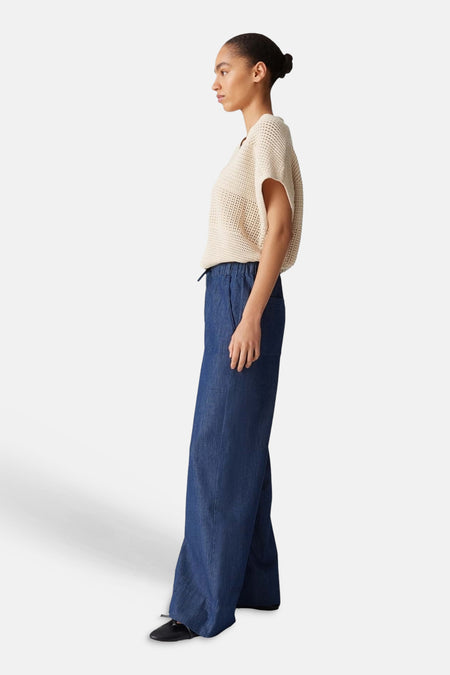 Pantalons mid blue denim - OPUS