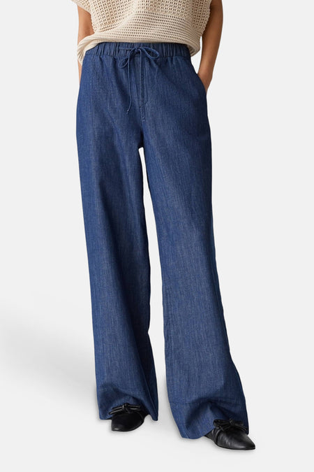 Pantalons mid blue denim - OPUS