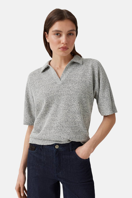 Pull col V multicolore - OPUS