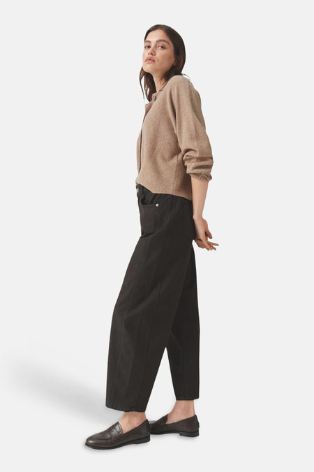 Pantalon 5 poches - brun