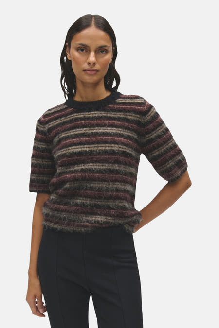 Pull col O - multicolore