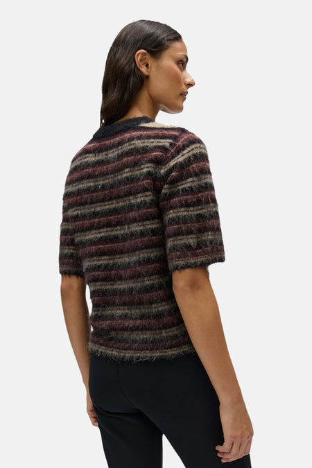 Pull col O - multicolore