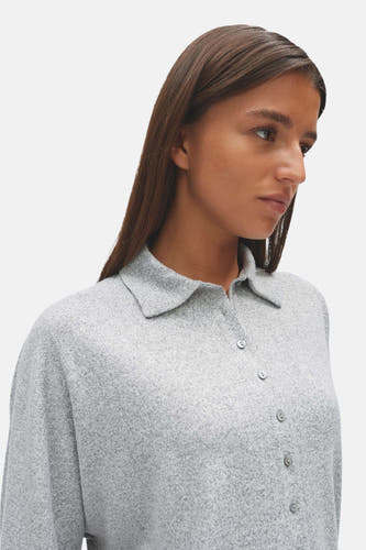 Chemise à manches longues - gris