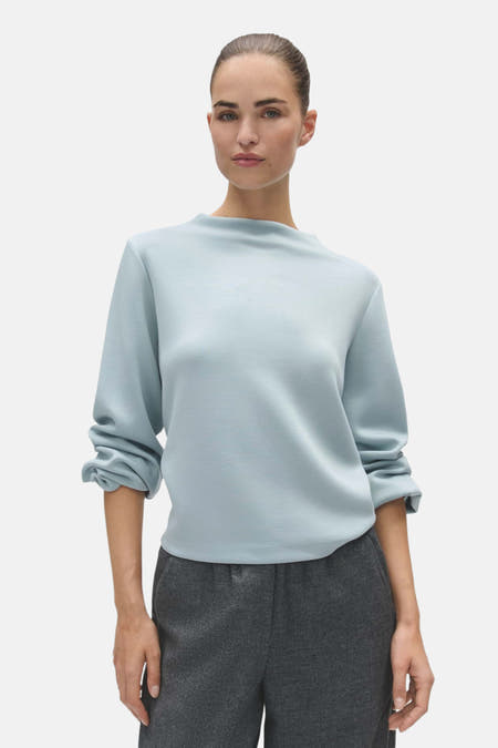 Pull col O - bleu