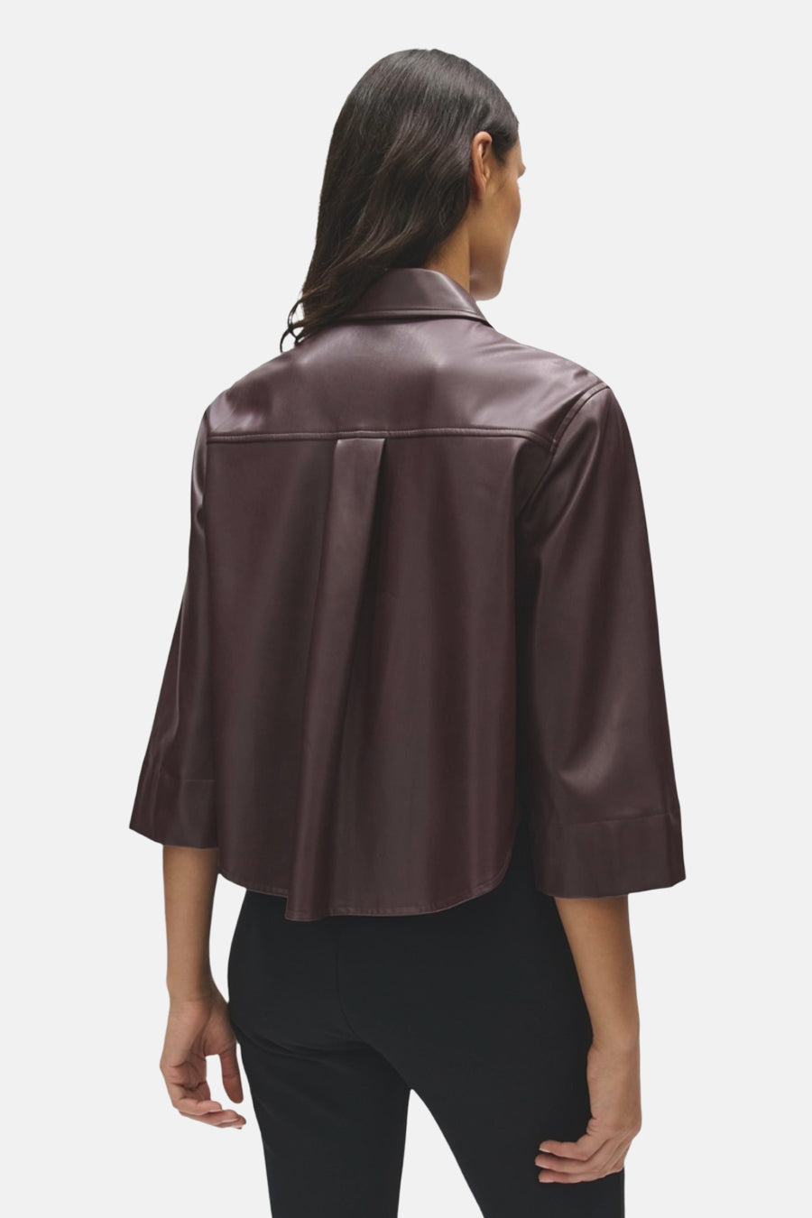 Chemise à manches longues - Bordeaux