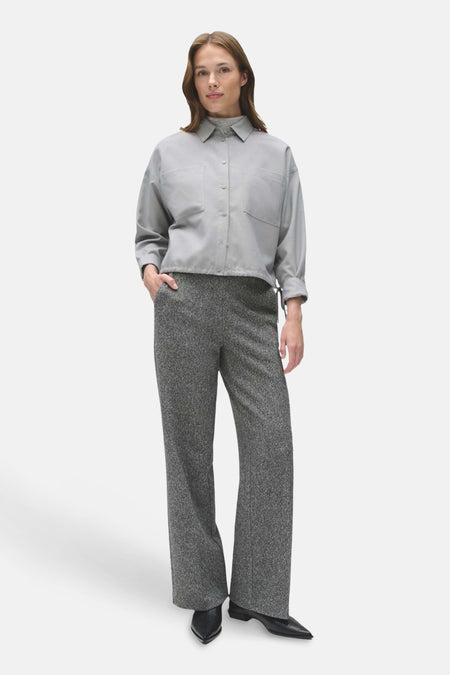Chemise à manches longues - gris