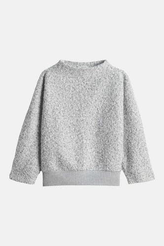 Sweat col O - gris