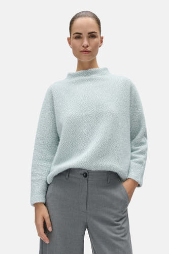 Pull col O - bleu