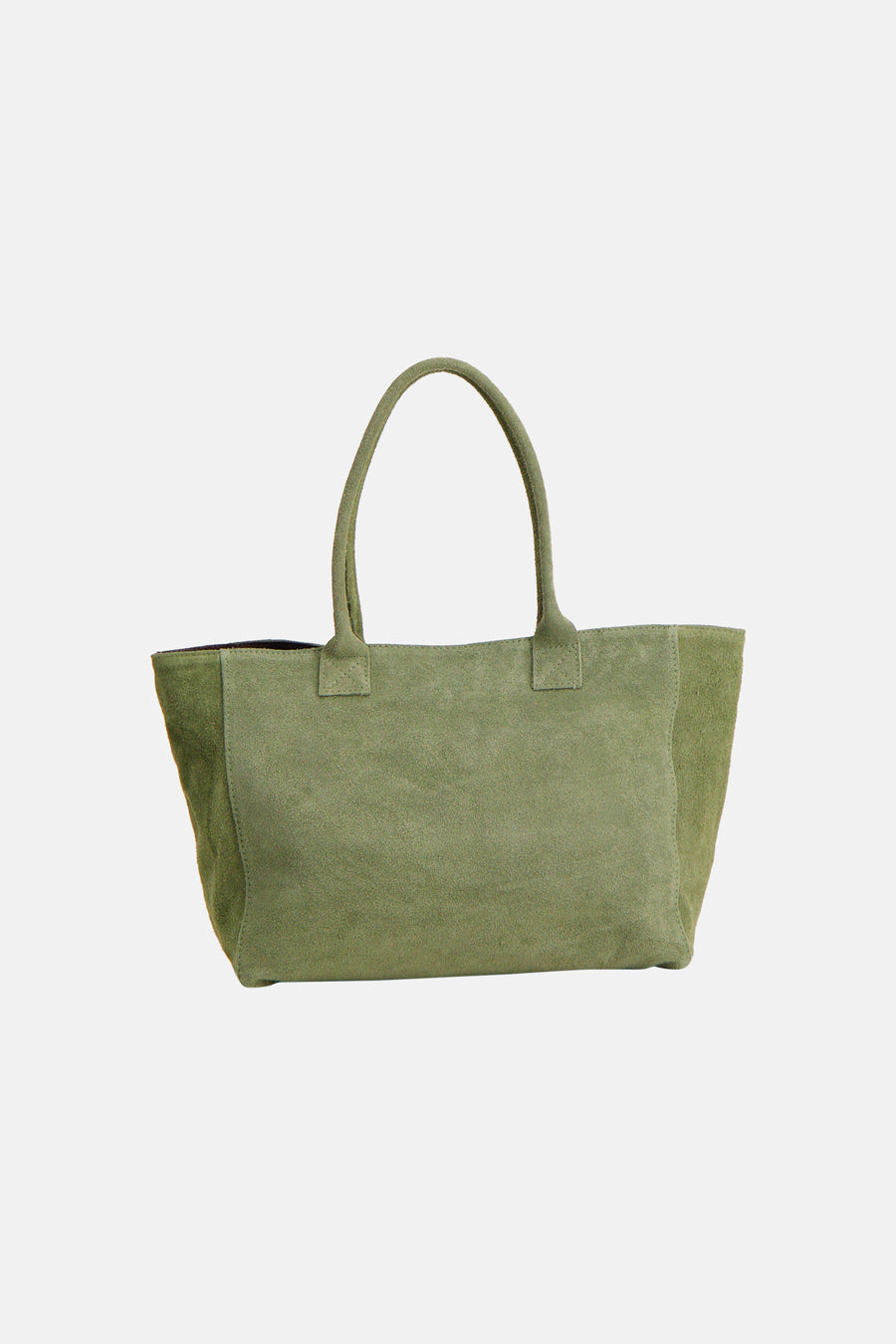Sac cabas en suède kaki d'Access® avec deux poignées solides.