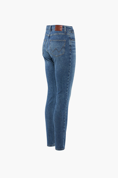 SKINNY HW WRANGLER - denim