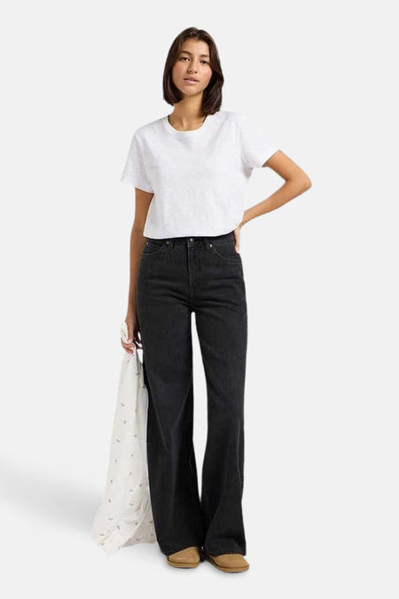 Jeans wide Dark grey denim - Lee®