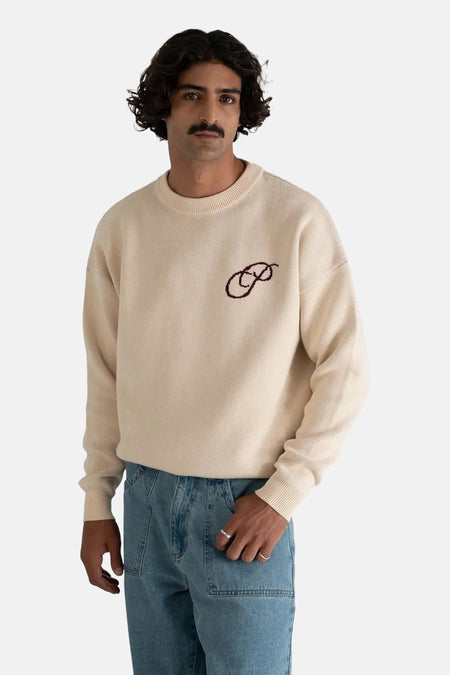 Pull col O - écru