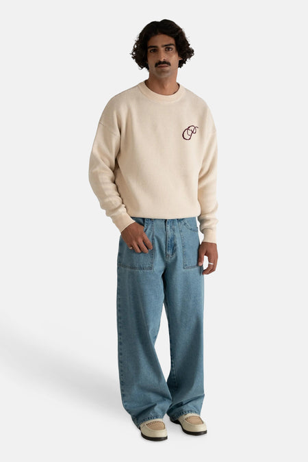 Pull col O - écru
