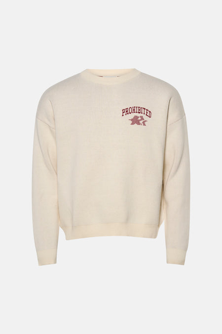 Pull col O - écru