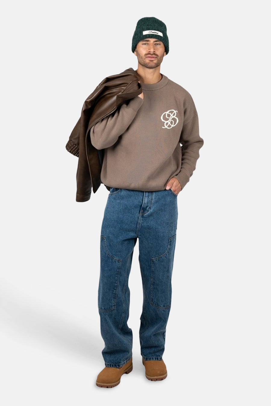 Pull col O - brun