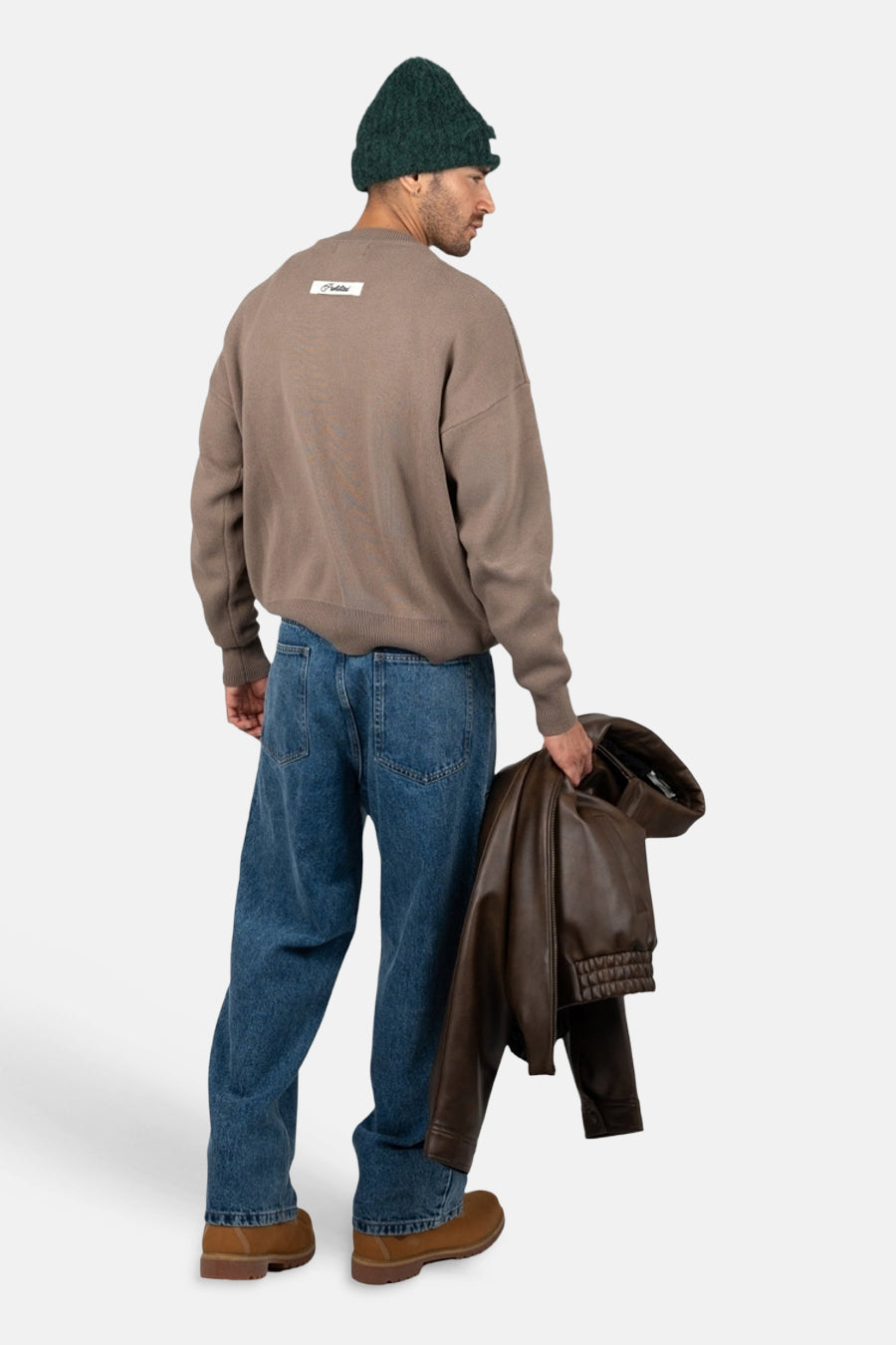 Pull col O - brun