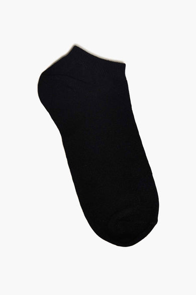 Chaussettes noires d'ACCESSORIES BY JACK & JONES, couleur unie et courte longueur.