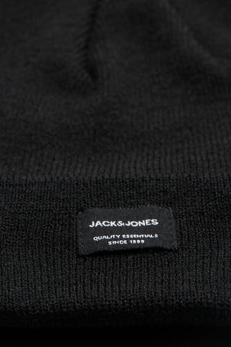 Mauve de ACCESSORIES BY JACK & JONES, avec un motif côtelé fin et une étiquette tissée du marque.