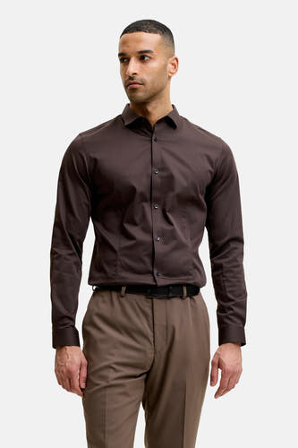 Chemise (manches longues) brun - PREMIUM by JACK & JONES