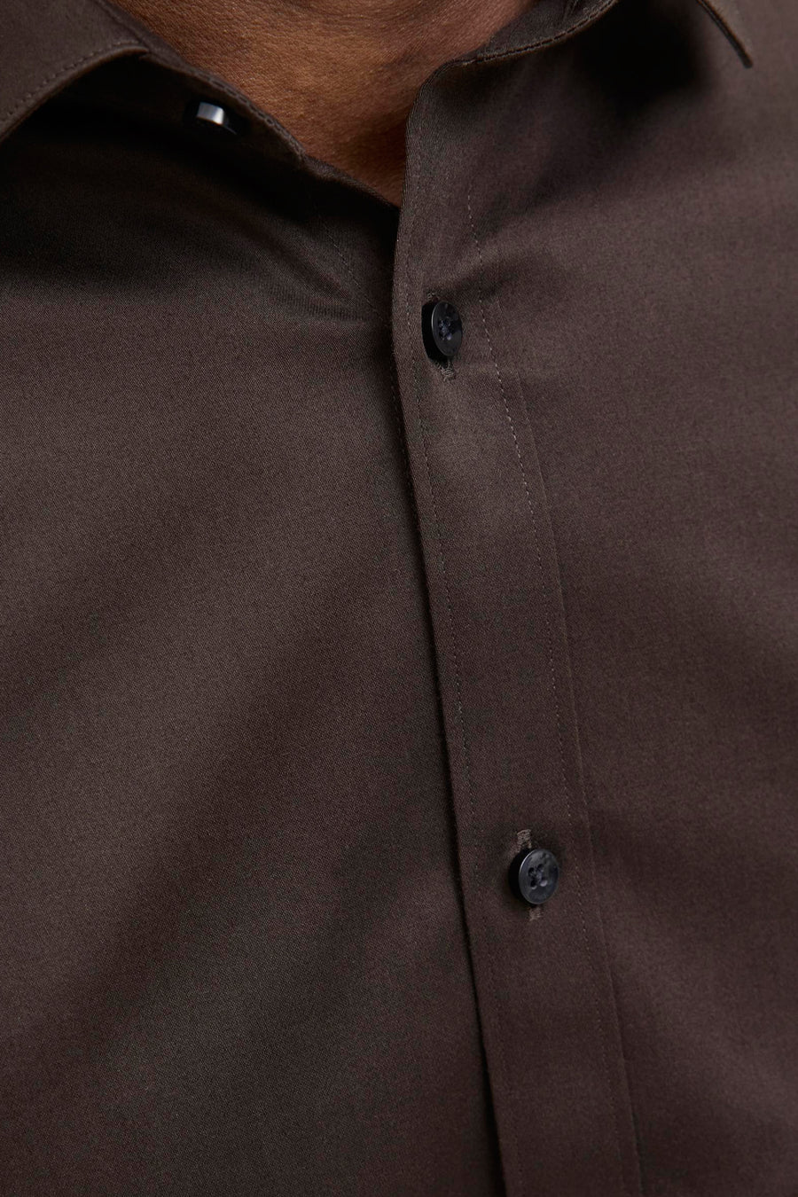 Chemise à manches longues - brun - PREMIUM by JACK & JONES