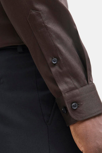 Chemise à manches longues - brun - PREMIUM by JACK & JONES