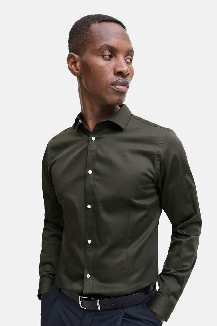 Chemise à manches longues - vert - PREMIUM by JACK & JONES