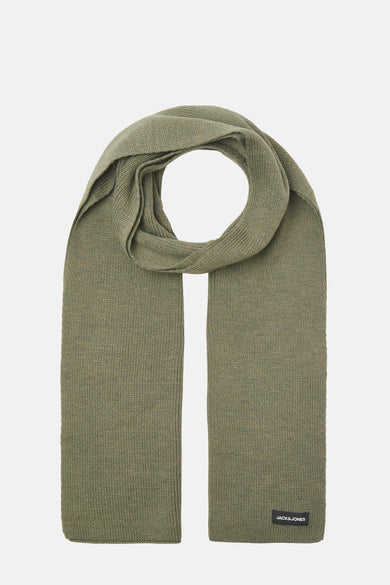Manteau d'hiver vert par ACCESSORIES BY JACK & JONES, avec une texture côtelée et un étiquette logo sur le bord.